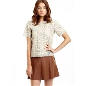 BCBG faux leather skirt!